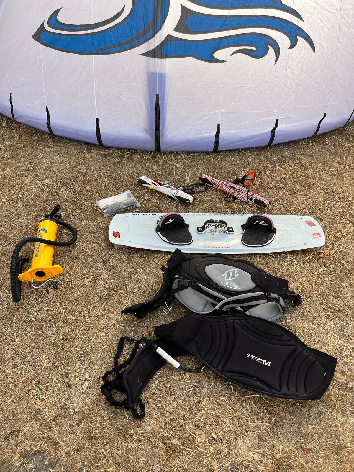 Complete Kitesurfset (zonder kite) - Ideaal voor beginners, Watersport en Boten, Kitesurfen, Twintip, Ophalen, Gebruikt, Kitesurf-set