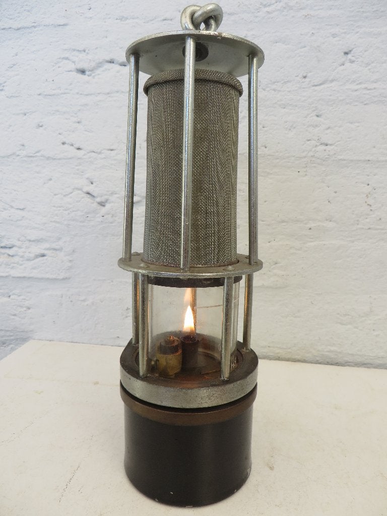 oude benzine mijnlamp, Ophalen of Verzenden, Zo goed als nieuw