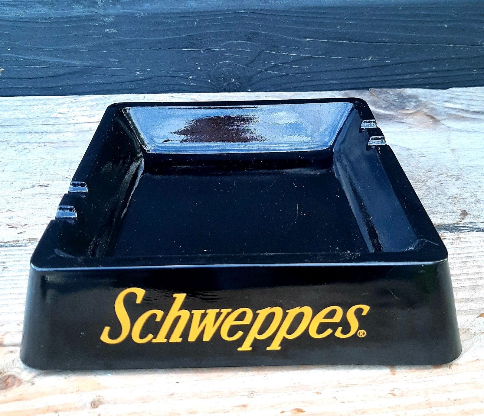 SCHWEPPES - Café Asbak - (XXL / Vintage), Ophalen of Verzenden, Zo goed als nieuw, Aansteker
