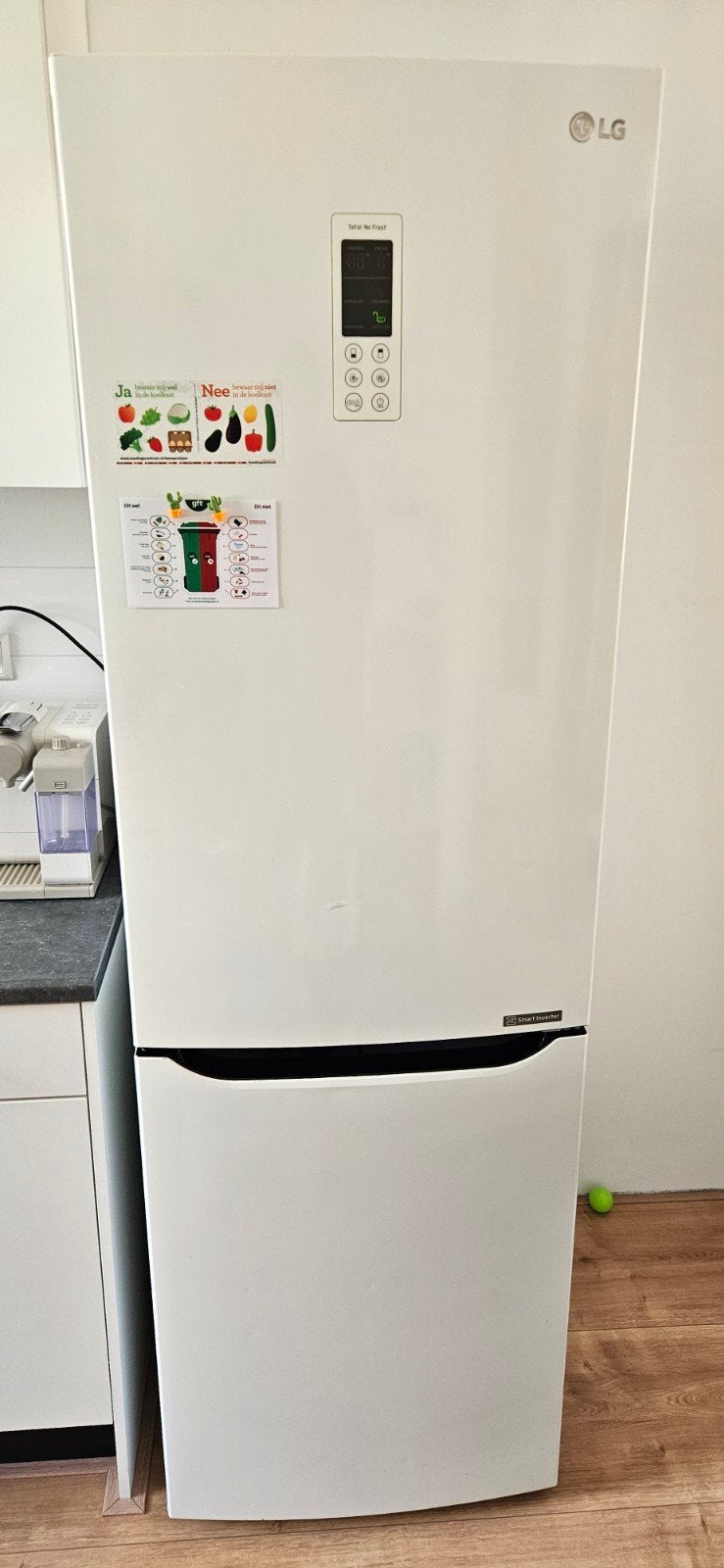 LG Koel-vriescombinatie met Total No Frost, Ophalen, Gebruikt, 200 liter of meer, 60 cm of meer