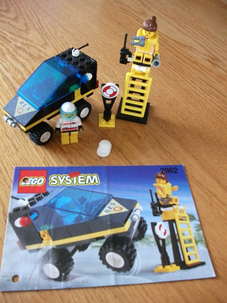 LEGO set 2962 Res-Q Lifeguard (Life GuardRes-Q), Gebruikt, Lego, Inclusief instructies, Ophalen of Verzenden