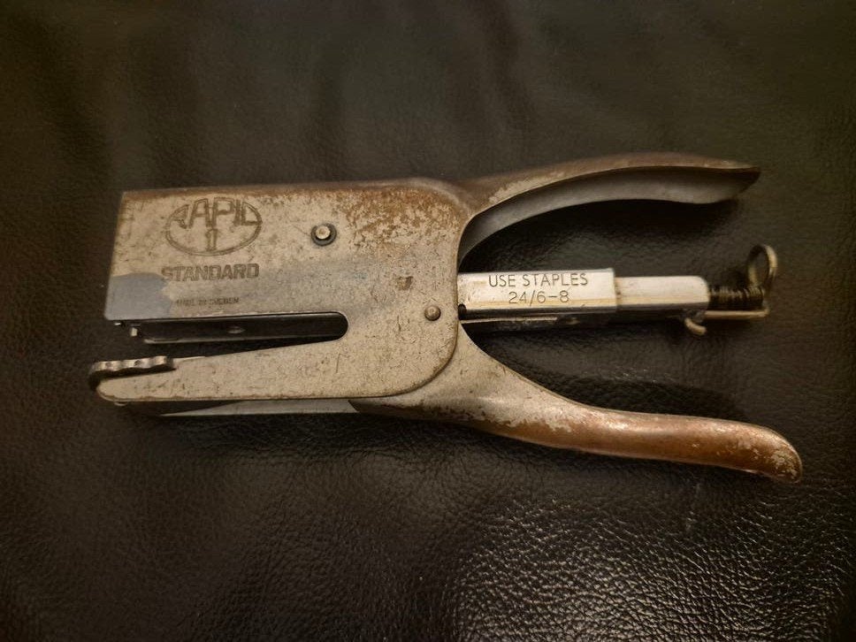 Vintage Rapid Standard nietmachine, Made in Sweden, Ophalen of Verzenden