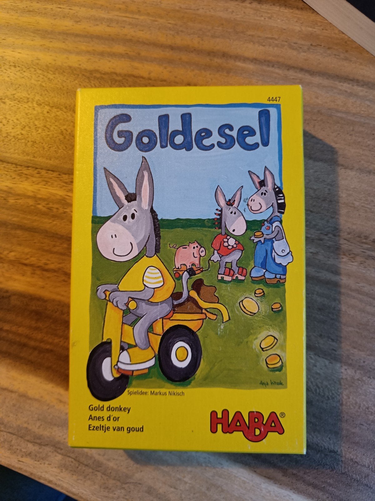 HABA Goldesel: Ezeltje van goud voor 2-6 spelers, Vijf spelers of meer, Ophalen of Verzenden, Zo goed als nieuw, HABA