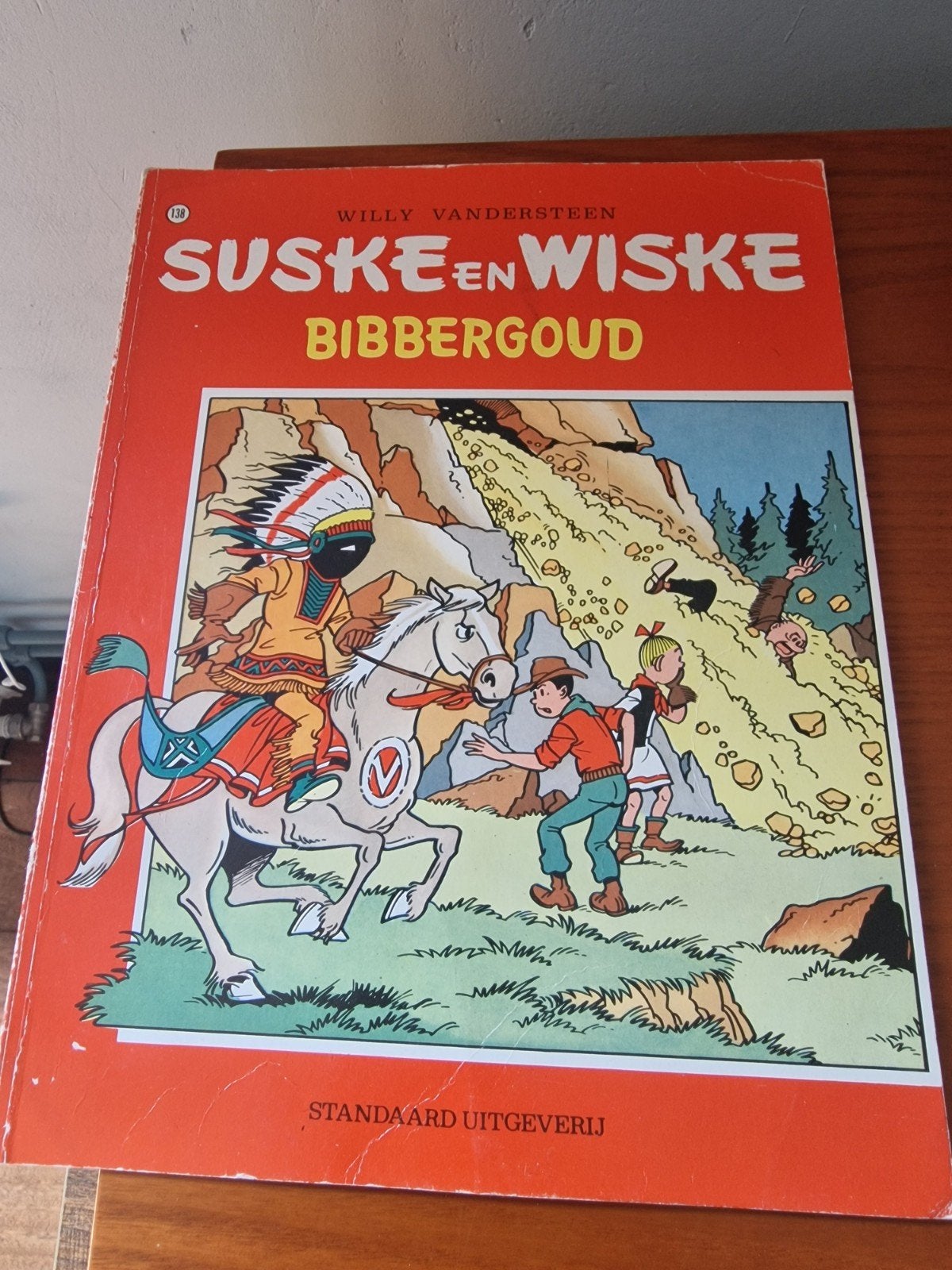 Suske en Wiske - Bibbergoud (nr. 138), Eén stripboek, Ophalen of Verzenden, Gelezen, Willy Vandersteen
