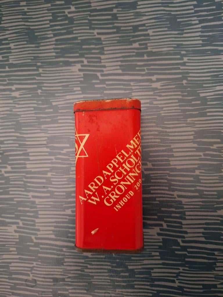 Vintage W.A. Scholten Aardappelmeel Blik Groningen, Verzamelen, Blikken, Ophalen of Verzenden