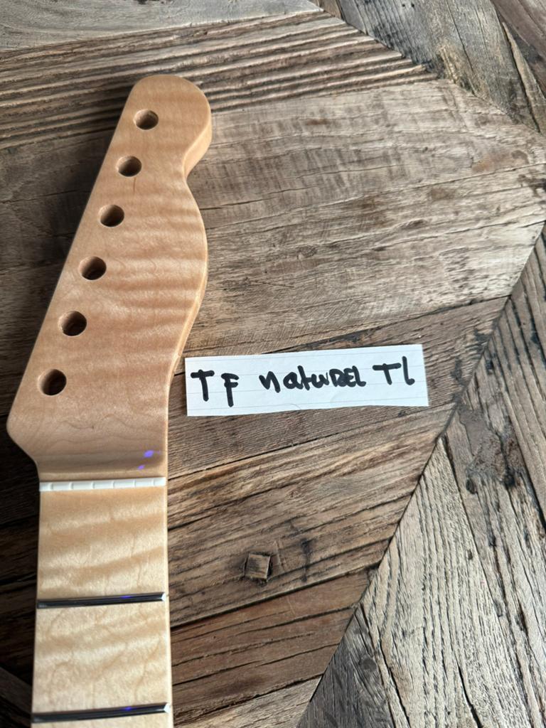 Telecaster hals” Flame malple naturel” TF NAT TL, Verzenden, Geen, Geen, Jpsg