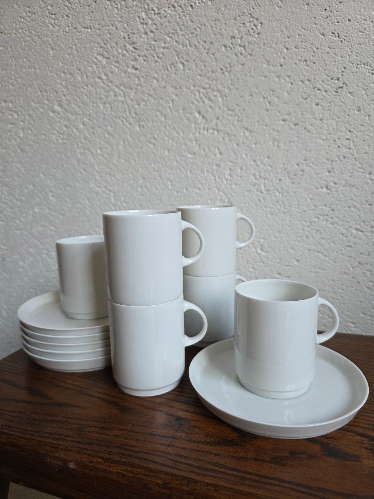 Vintage Thomas jaren '70 kop en schotel set, 6 stuks, Antiek en Kunst, Antiek | Porselein, Ophalen of Verzenden