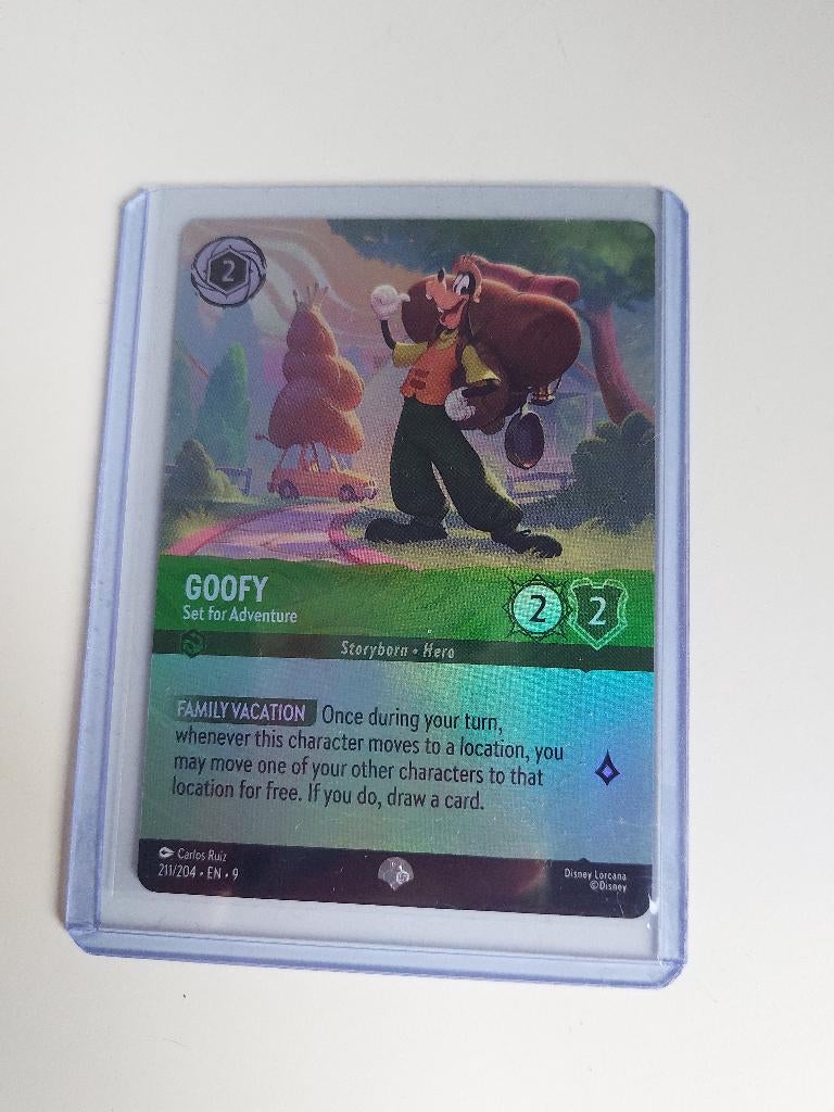 Lorcana Fabled Goofy 211, Ophalen of Verzenden, Zo goed als nieuw, Losse kaart