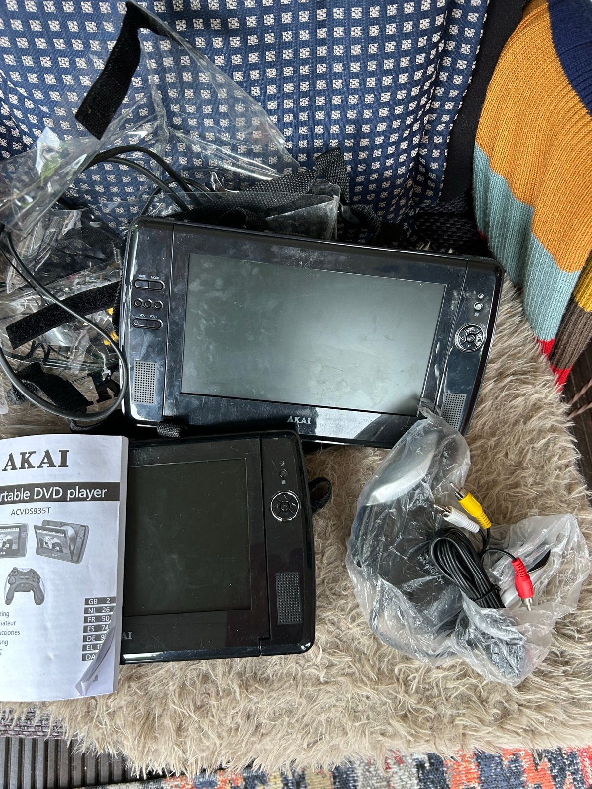 Akai Portable DVD Speler voor in de auto (ACVDS935T), Gebruikt, Draagbaar, Ophalen of Verzenden, Overige merken