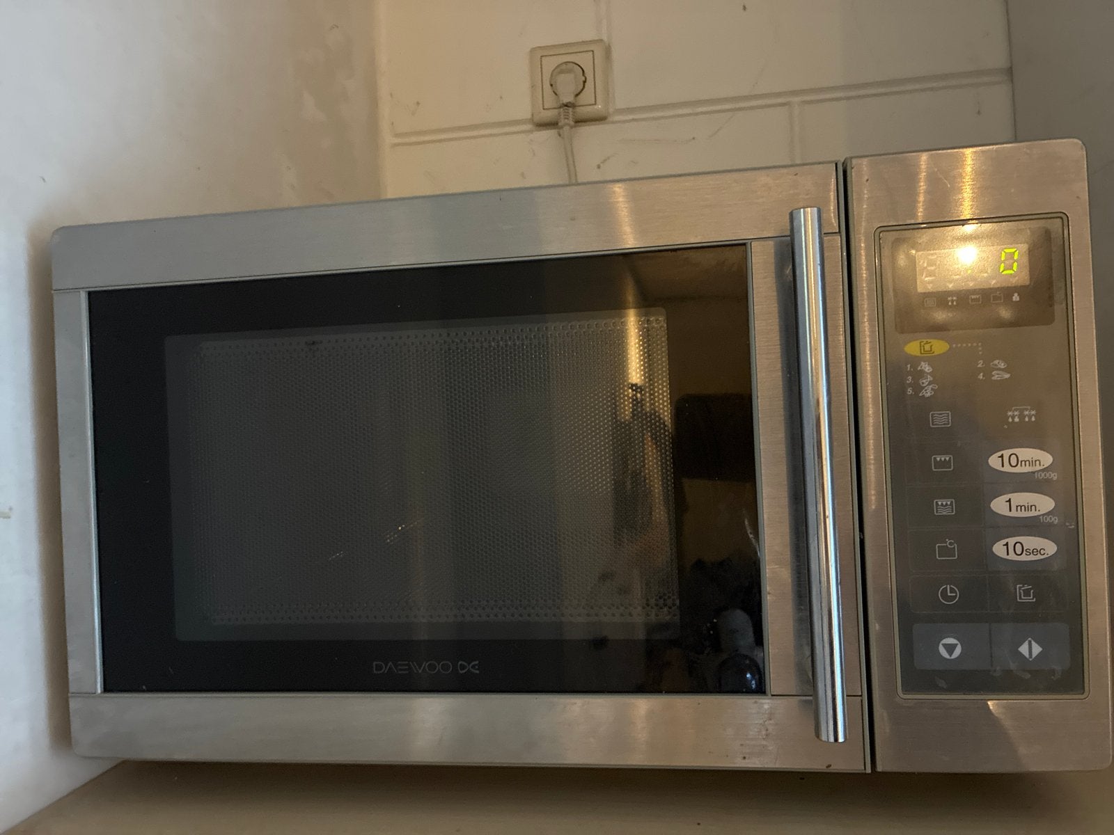 Daewoo Magnetron - RVS, Gebruikt. Gratis!, Ophalen, Gebruikt, Magnetron, 45 tot 60 cm