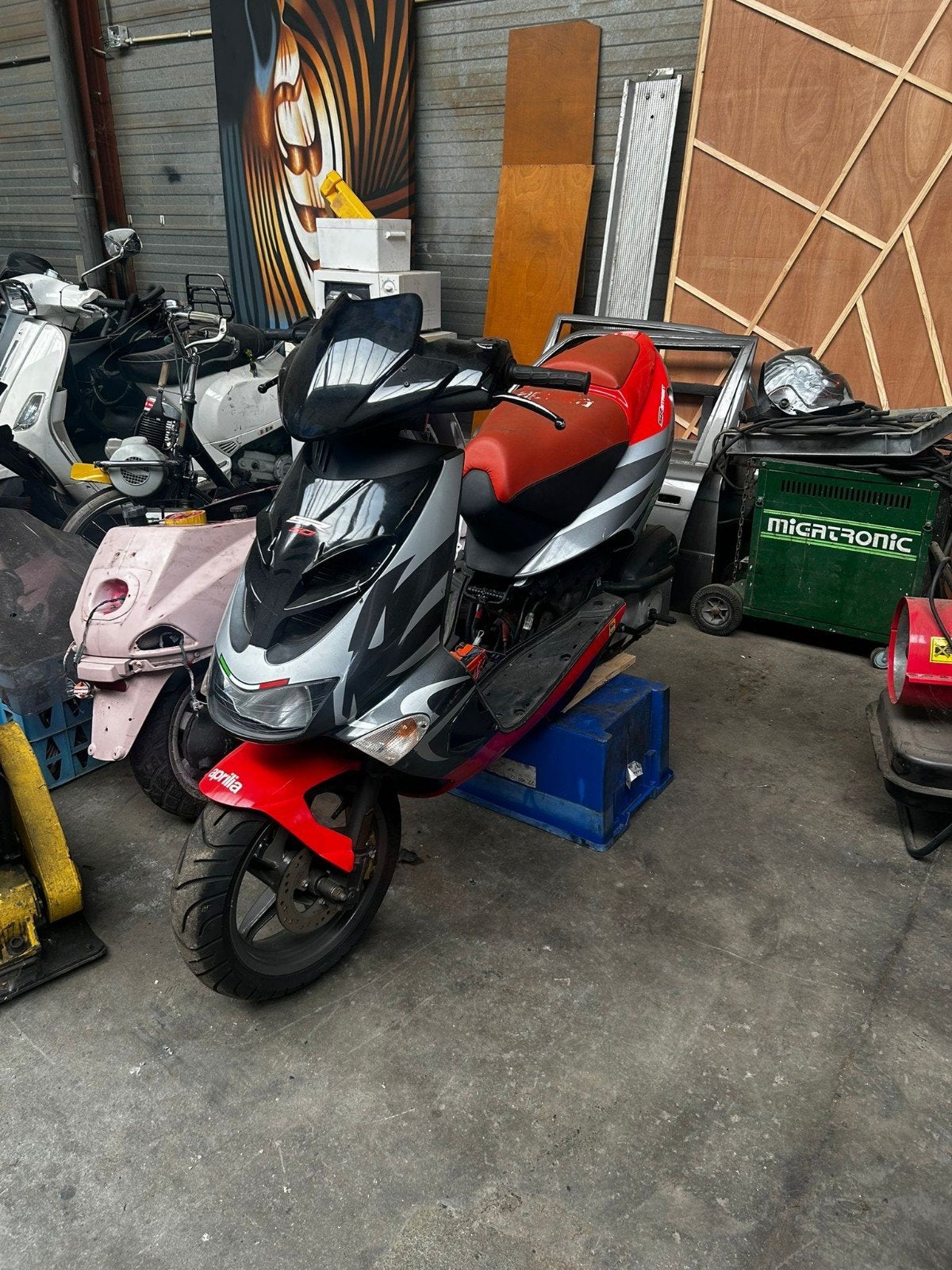 2x aprilia SR50 opknap projecten., Ophalen, Gebruikt, SR 50, Benzine