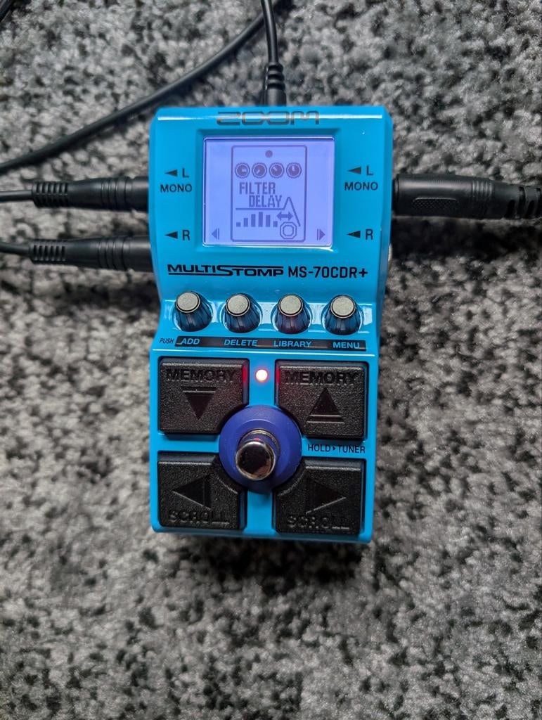 Zoom MS-70CDR+ Multistomp Gitaar Pedaal, Muziek en Instrumenten, Effecten, Zo goed als nieuw, Chorus, Delay of Echo, Reverb, Multi-effect