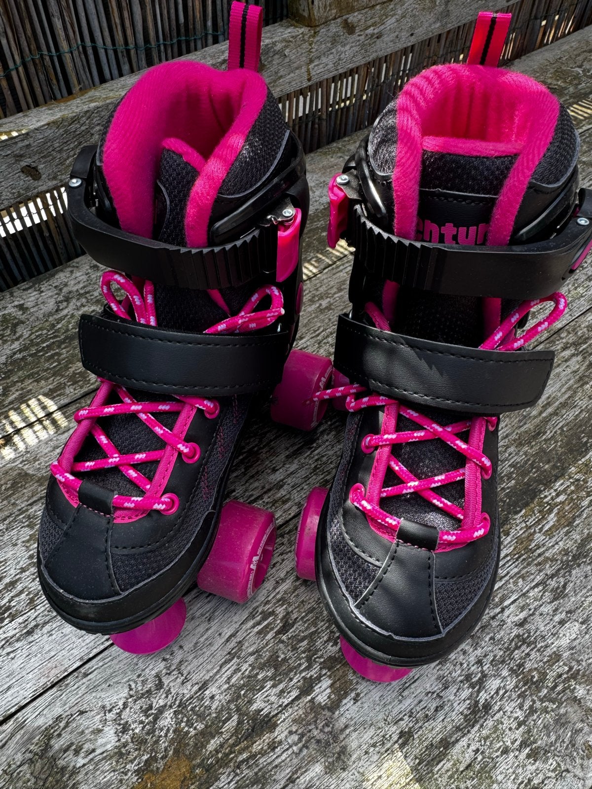 Aventuri verstelbare rolschaatsen roze-zwart maat 31-34, Ophalen of Verzenden, Verstelbaar, Nieuw, Kinderen