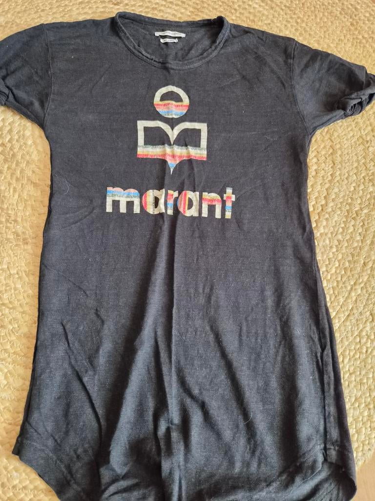 Isabel Marant Étoile T-shirt met LOGO, Isabel Marant Étoile, Zwart, Ophalen of Verzenden, Korte mouw