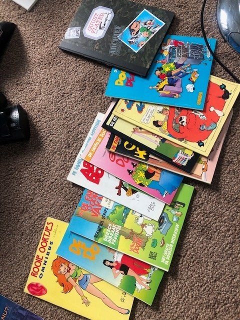 oude stripboeken, Gelezen, Diverse auteurs, Ophalen of Verzenden, Meerdere stripboeken