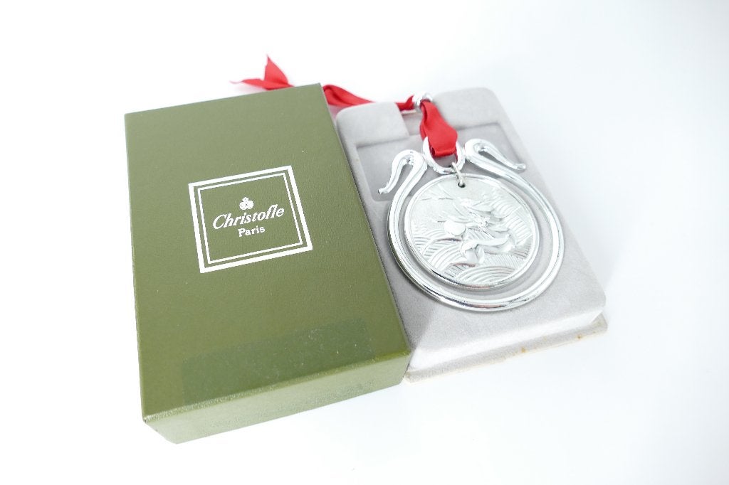 Christofle 1992 Rendieren Kerst ornament - in doos, Antiek en Kunst, Antiek | Goud en Zilver, Ophalen of Verzenden, Zilver