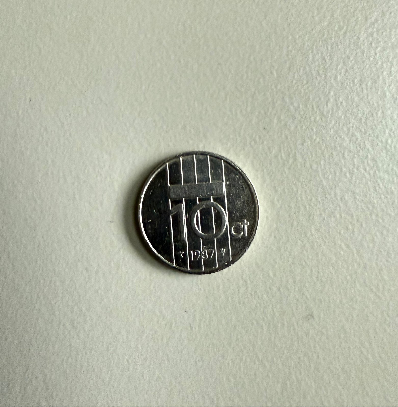 10 cent Beatrix munt uit 1987, Verzenden, Koningin Beatrix, Zilver, 10 cent