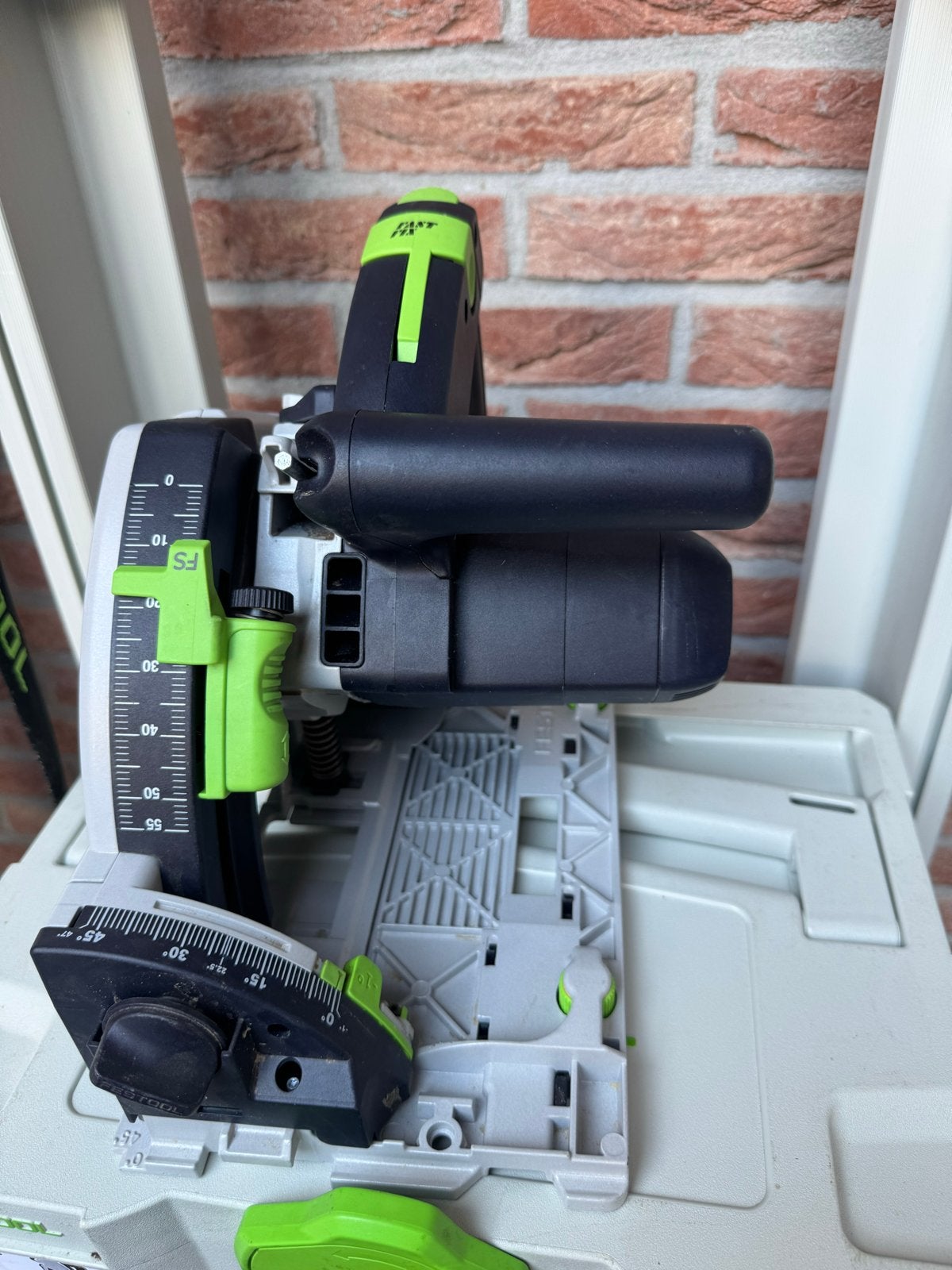 Festool Invalzaag TS 55 REBQ met 2x Geleiders FS 1400/2, Doe-het-zelf en Verbouw, Gereedschap | Zaagmachines, Ophalen, Gebruikt