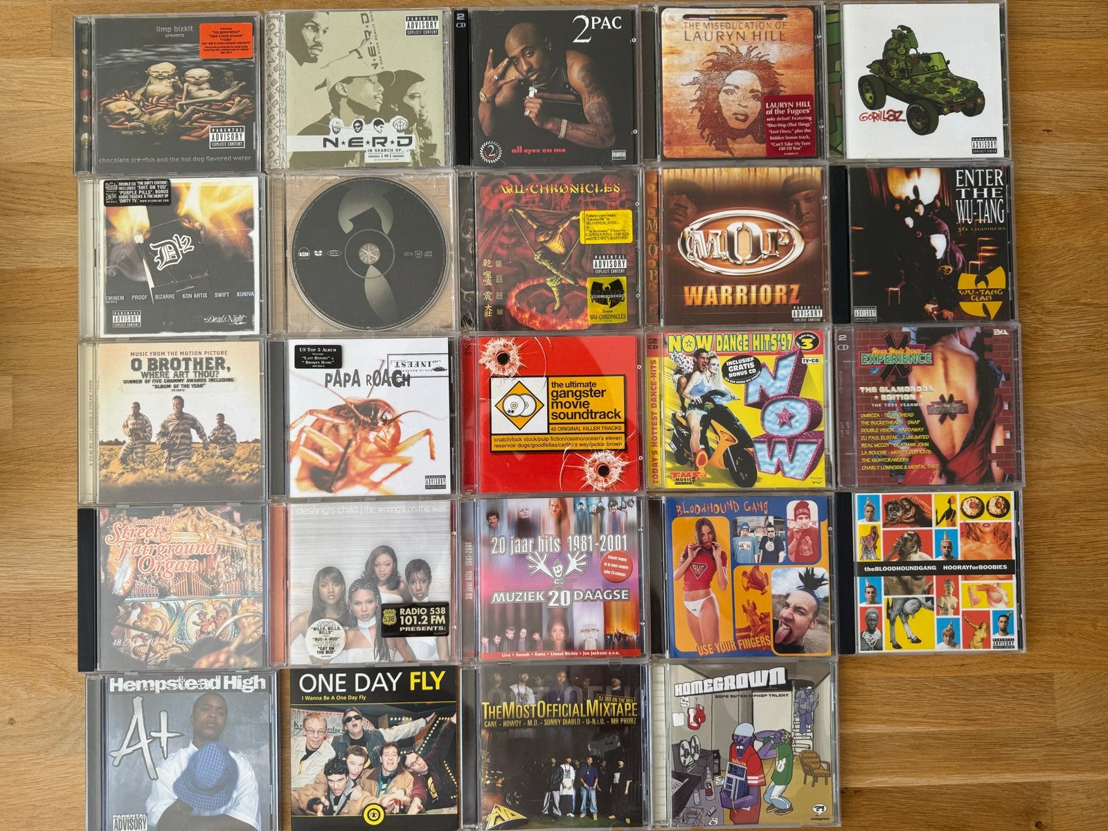 Grote collectie diverse CD's (Pop, Rock, Hip-Hop, Dance), Ophalen, Gebruikt, Album, Inclusief boekje