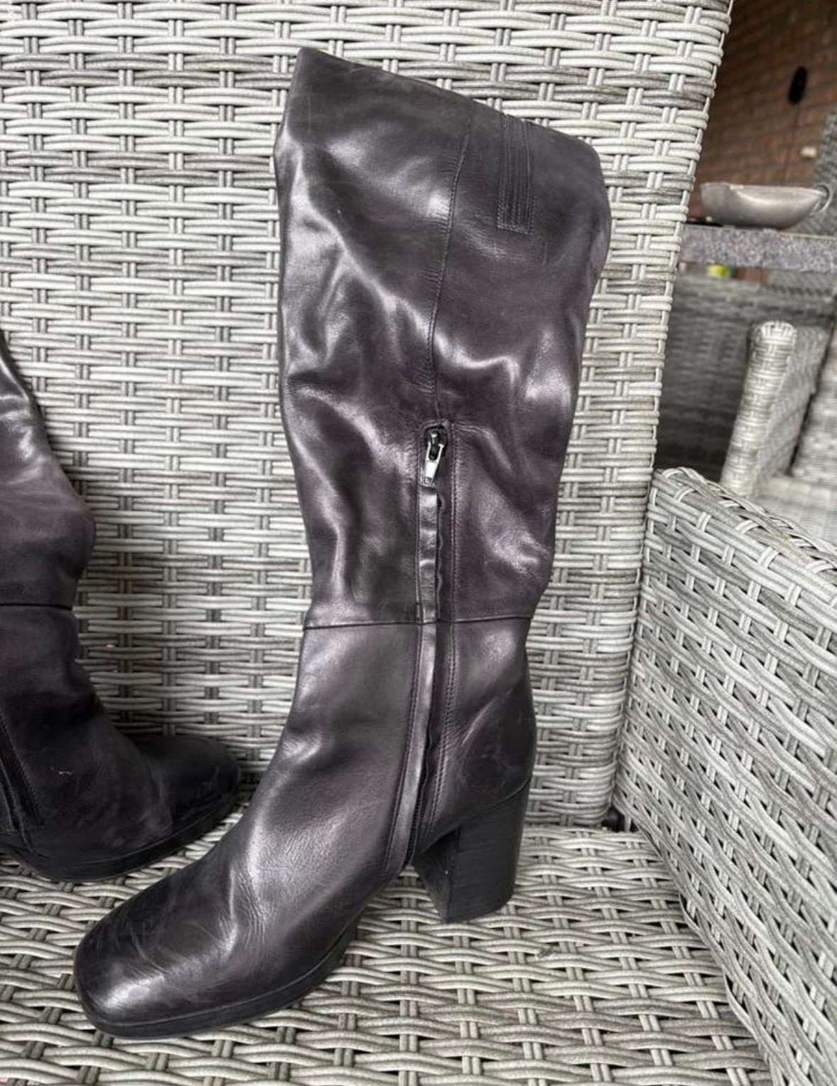 Zwarte dameslaarzen, Kleding | Dames, Schoenen, Ophalen of Verzenden, Zo goed als nieuw, Zwart, Hoge laarzen