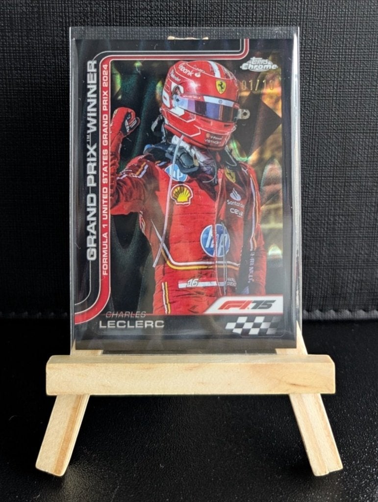 2025 Topps Chrome f1 Charles Leclerc  #111 booked 1 /10, Ophalen of Verzenden, Zo goed als nieuw, Plaatje