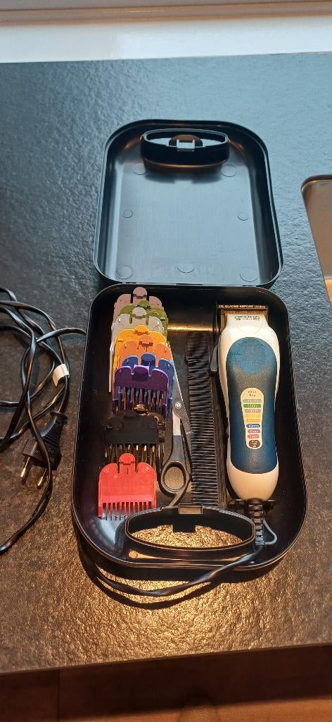 Wahl Tondeuze met opzetstukken 220V, Witgoed en Apparatuur, Ophalen of Verzenden, Zo goed als nieuw, Haarverzorging