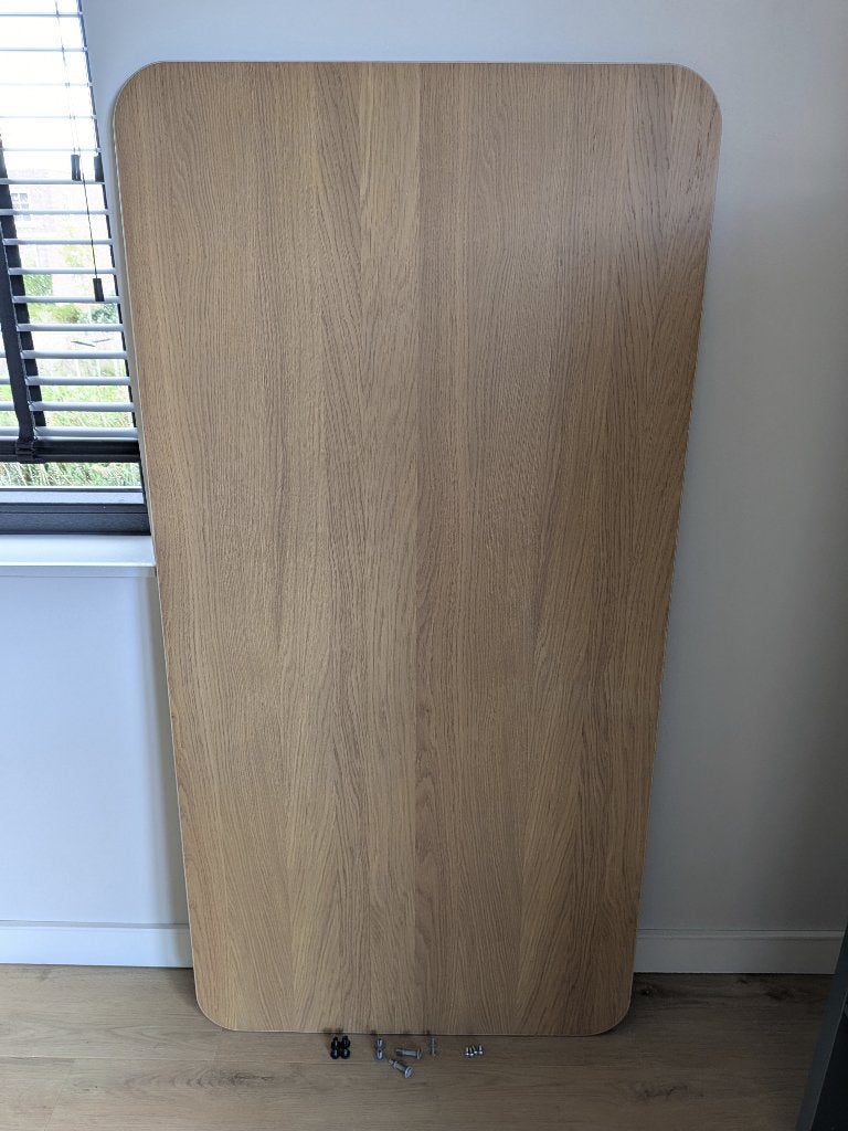 Ikea bekant bureau / bureaublad 160 x 80 eikenfineer, Huis en Inrichting, Ophalen, 160 cm, Hout, Bruin