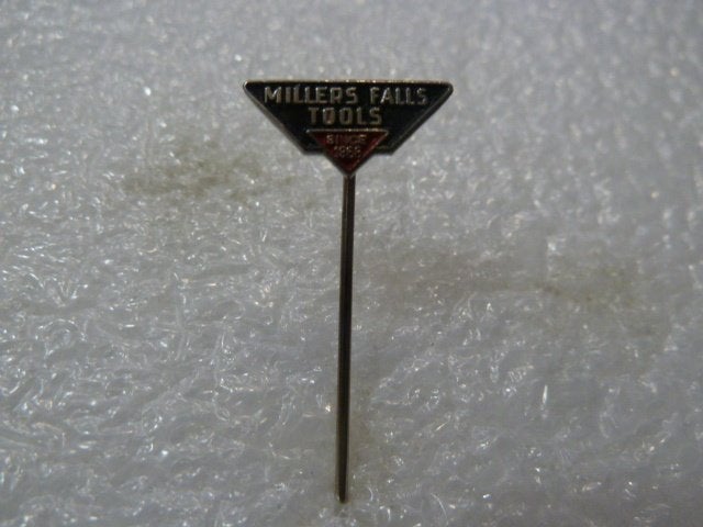 Vintage Millers Falls Tools Speldje/Pin, Ophalen of Verzenden, Gebruikt, Merk, Speldje of Pin