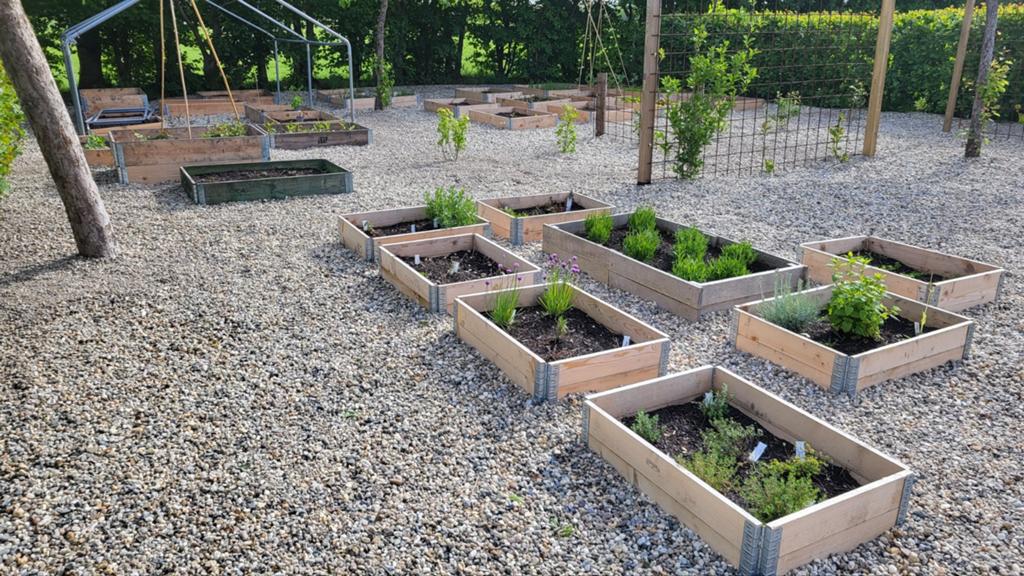 Houten palletranden voor moestuin, Ophalen, Gebruikt, Minder dan 30 cm, 100 cm of meer