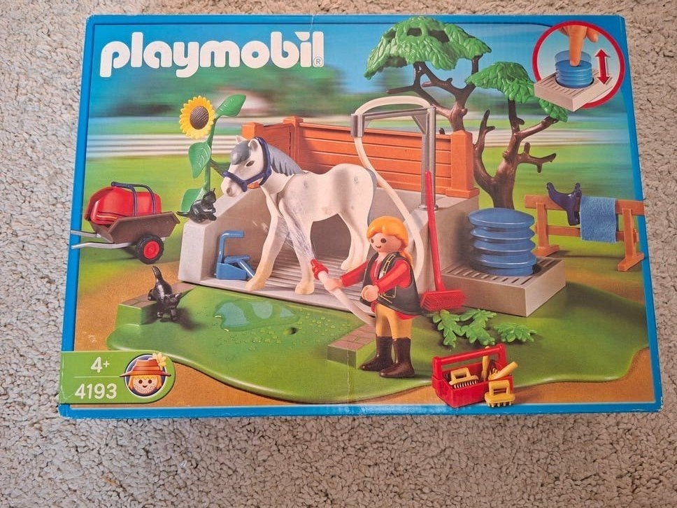 Playmobil 4193 Paardenstal met Paard en Ruiter, Ophalen of Verzenden, Gebruikt, Jongen of Meisje