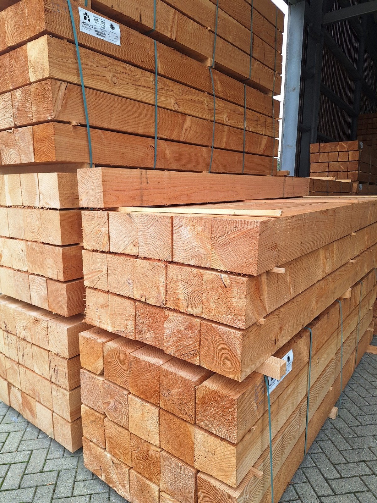 Douglas 200x200 150x150 tot 8 meter lang op voorraad, Ophalen of Verzenden, Nieuw, 250 cm of meer, Palen