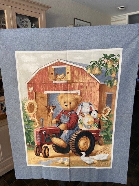 2 x Quilt  Panel - Boerderij  +  Noah ark, Overige kleuren, Nieuw, Ophalen of Verzenden, 30 tot 120 cm