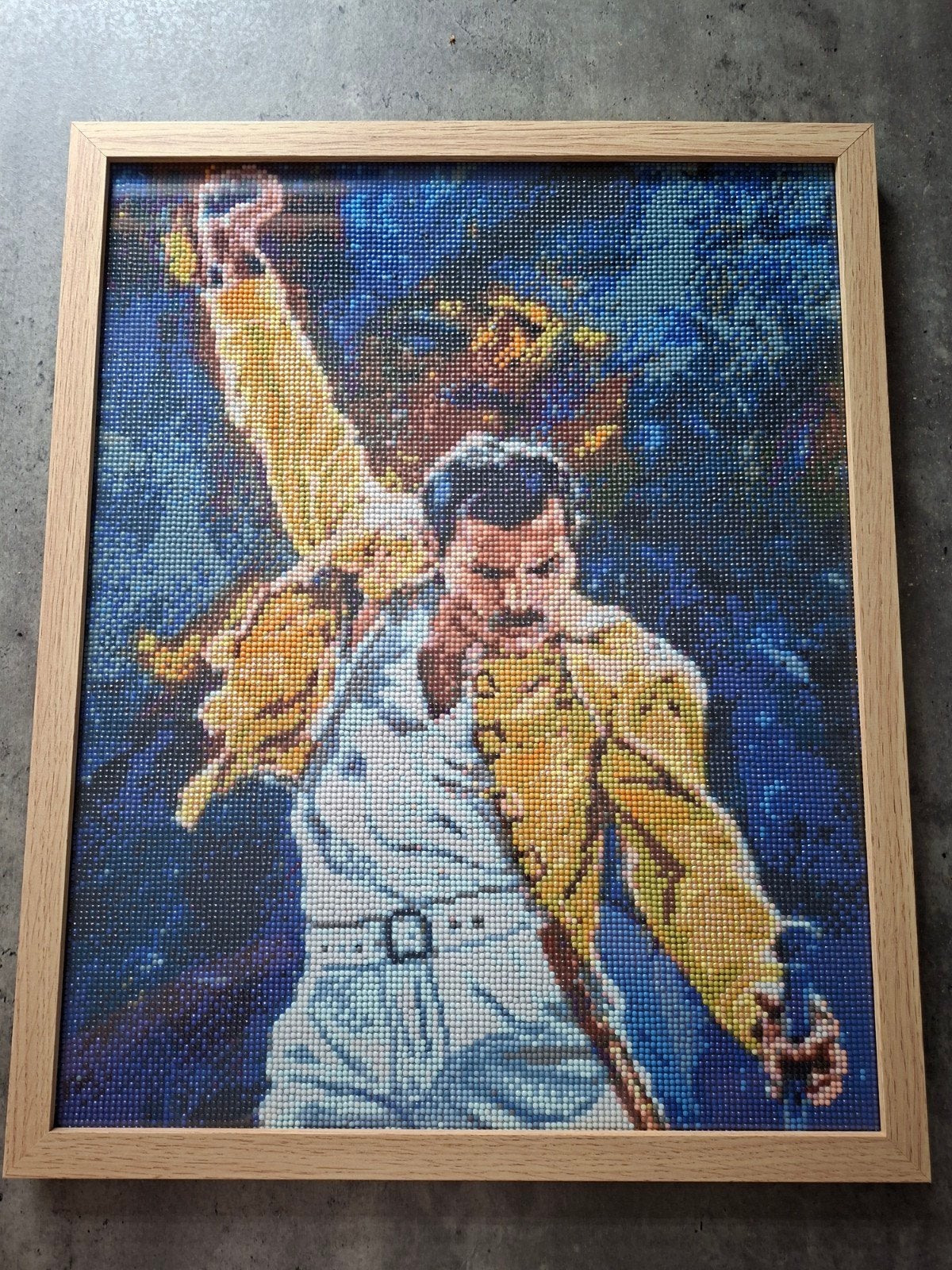 Diamond painting schilderij Freddie Mercury, Ophalen, Overige thema's, Zo goed als nieuw, Overige materialen