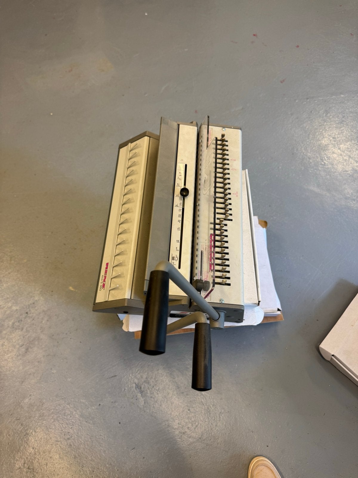 Renz Eco S360 bindmachine met diverse bindruggen, Ophalen, Gebruikt, Overige typen