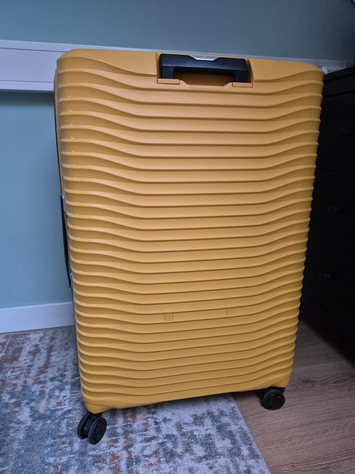 Samsonite Upscape Spinner Koffer Geel - Extra Groot, Ophalen, 30 cm of meer, Geel, Zo goed als nieuw