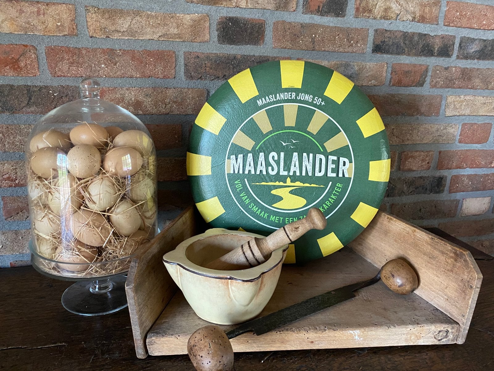 Decoratie dummy kaas Maaslander, Ophalen of Verzenden, Zo goed als nieuw, Kunststof