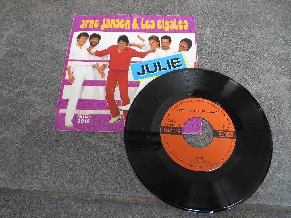 arne jansen - julie (telstar), 7 inch, Single, Ophalen of Verzenden, Zo goed als nieuw
