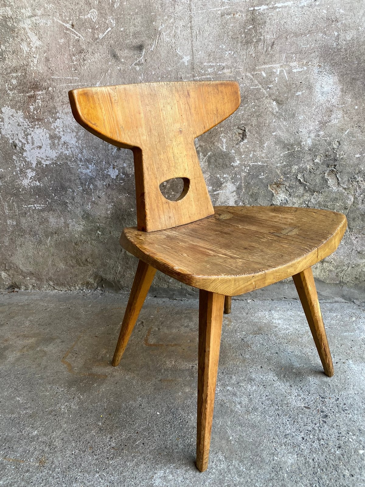 Scandinavisch pine stoel , design Kielland Brandt, Gebruikt, Scandi, Denemarken, Ophalen of Verzenden