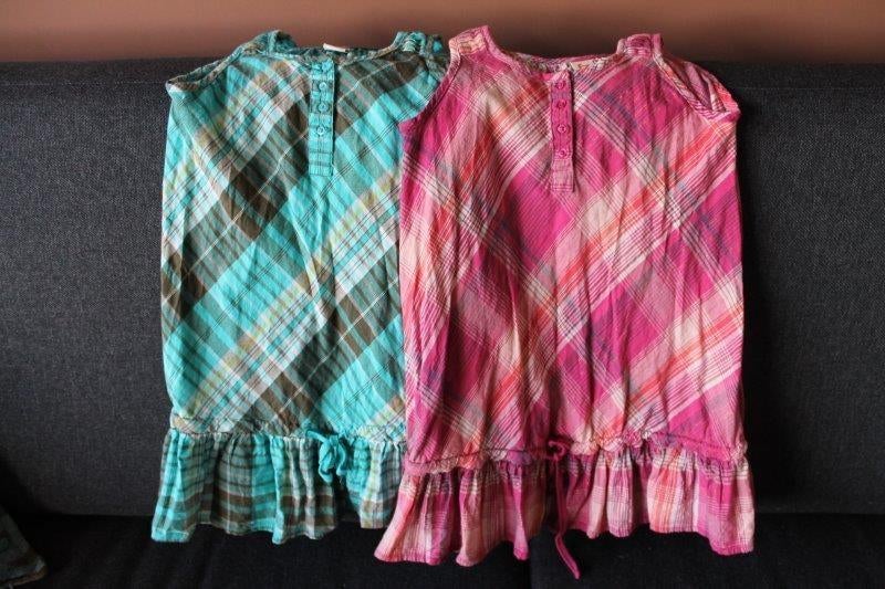 2 zomerjurkjes maat 110, Kinderen en Baby's, Tweelingen en Meerlingen, Ophalen of Verzenden, Gebruikt, Kleding