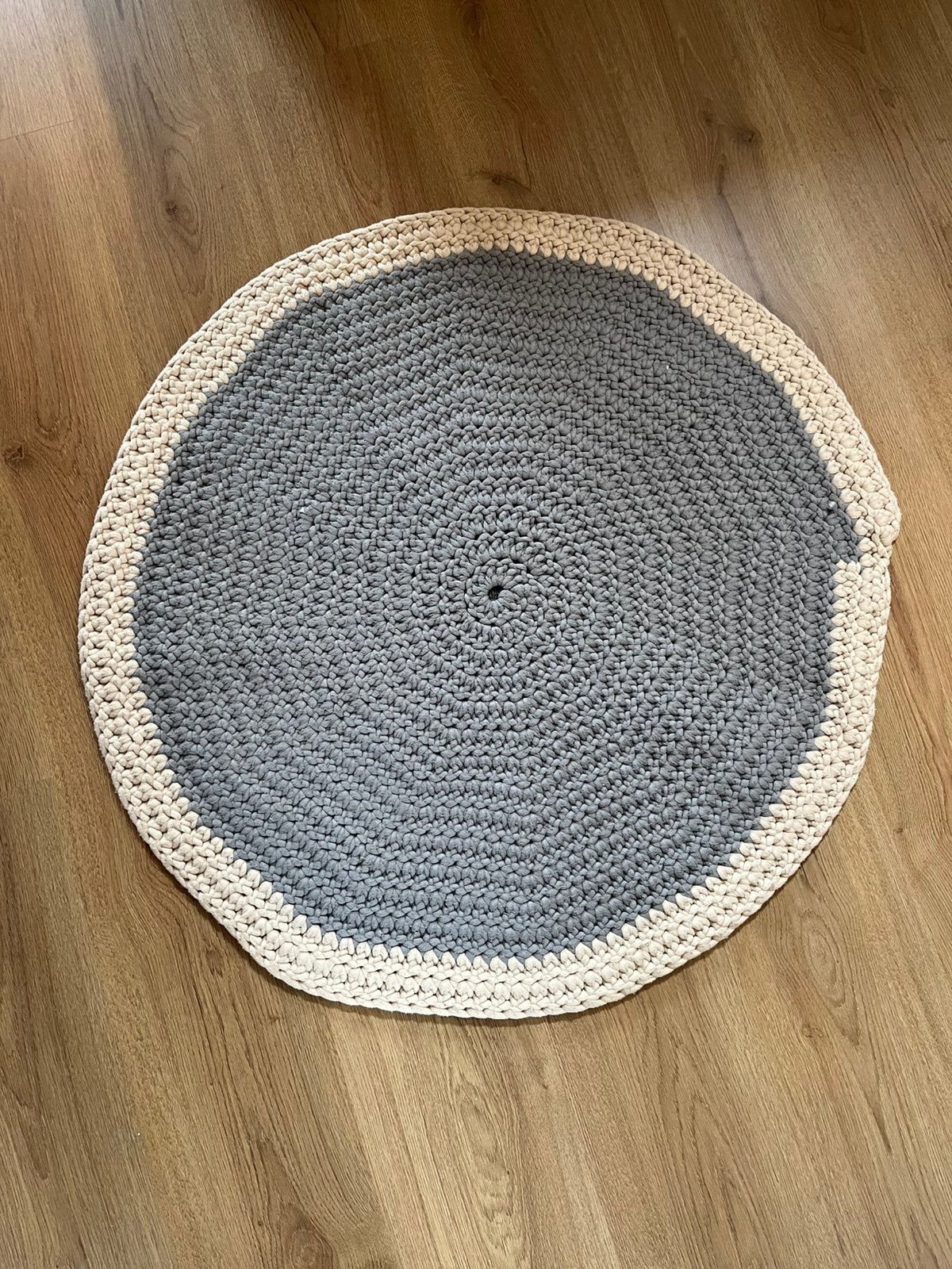 Gehaakt vloerkleed, Huis en Inrichting, Ophalen of Verzenden, Zo goed als nieuw, Handgemaakt