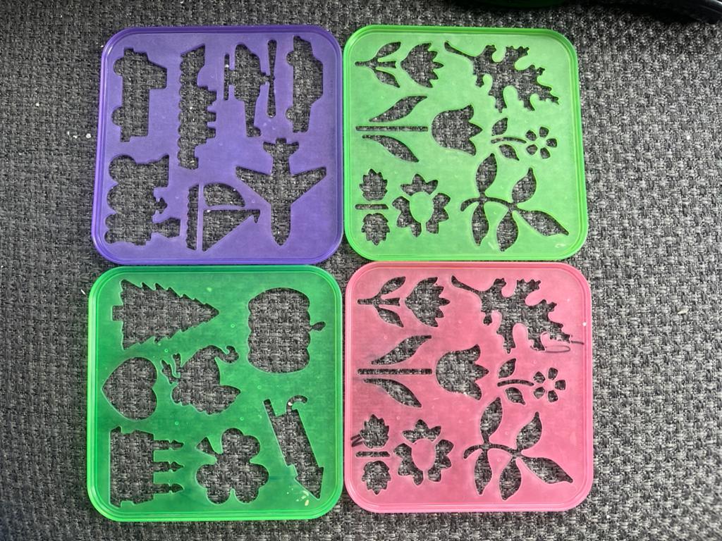 Tekensjablonen tupperware, Kinderen en Baby's, Speelgoed | Educatief en Creatief, Ophalen of Verzenden