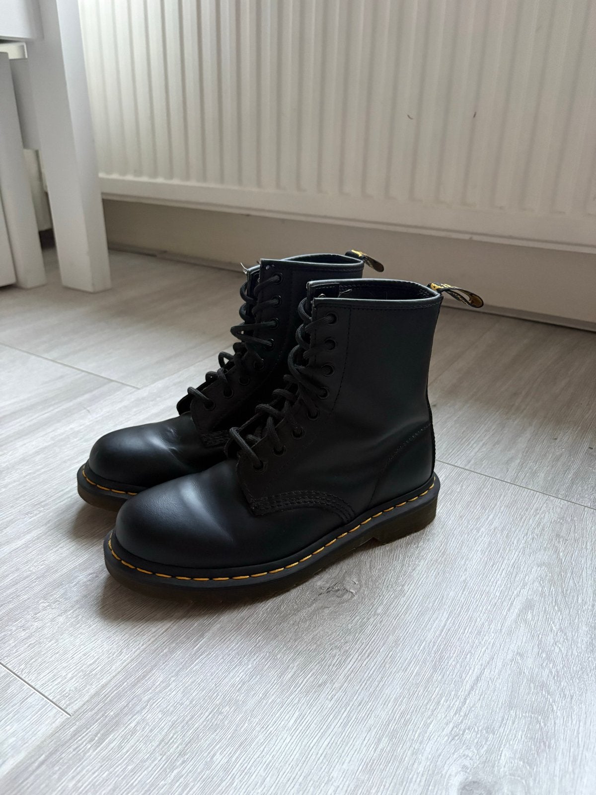 Dr. Martens 1460 Smooth Leer Zwarte Laarzen Maat 37, Ophalen, Zwart, Lage of Enkellaarzen, Zo goed als nieuw