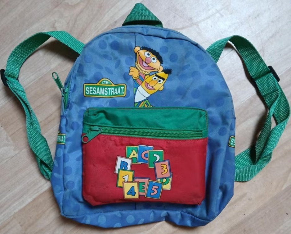 Sesamstraat rugzakje Bert en Ernie - 26 x 22,5 cm, Sieraden, Tassen en Uiterlijk, Ophalen of Verzenden, Minder dan 25 cm, Overige merken