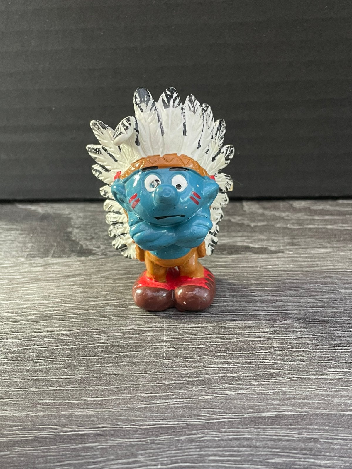 Smurf Indiaan Figuurtje - Schleich, Verzamelen, Smurfen, Ophalen of Verzenden, Gebruikt, Overige Smurfen, Poppetje, Figuurtje of Knuffel