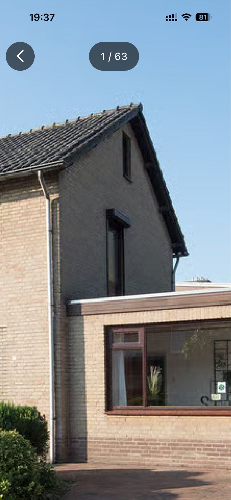 Elektrisch rolluik 105x210cm, Gebruikt, 100 tot 150 cm, Bruin, 200 cm of meer
