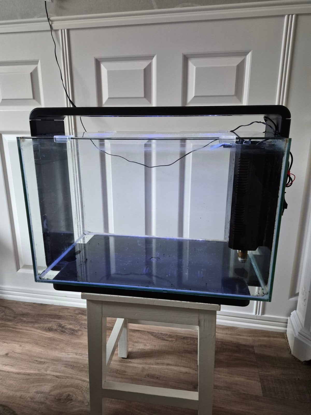 superfish home 60 aquarium, zwart met pomp en heather, Ophalen, Gebruikt, Inclusief controller, Leeg aquarium