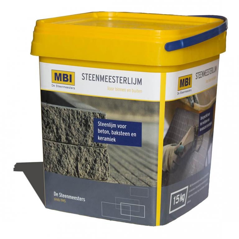 MBI Steenmeesterlijm (15kg), Ophalen, Info@mbituin.nl, Klinkers, Nieuw