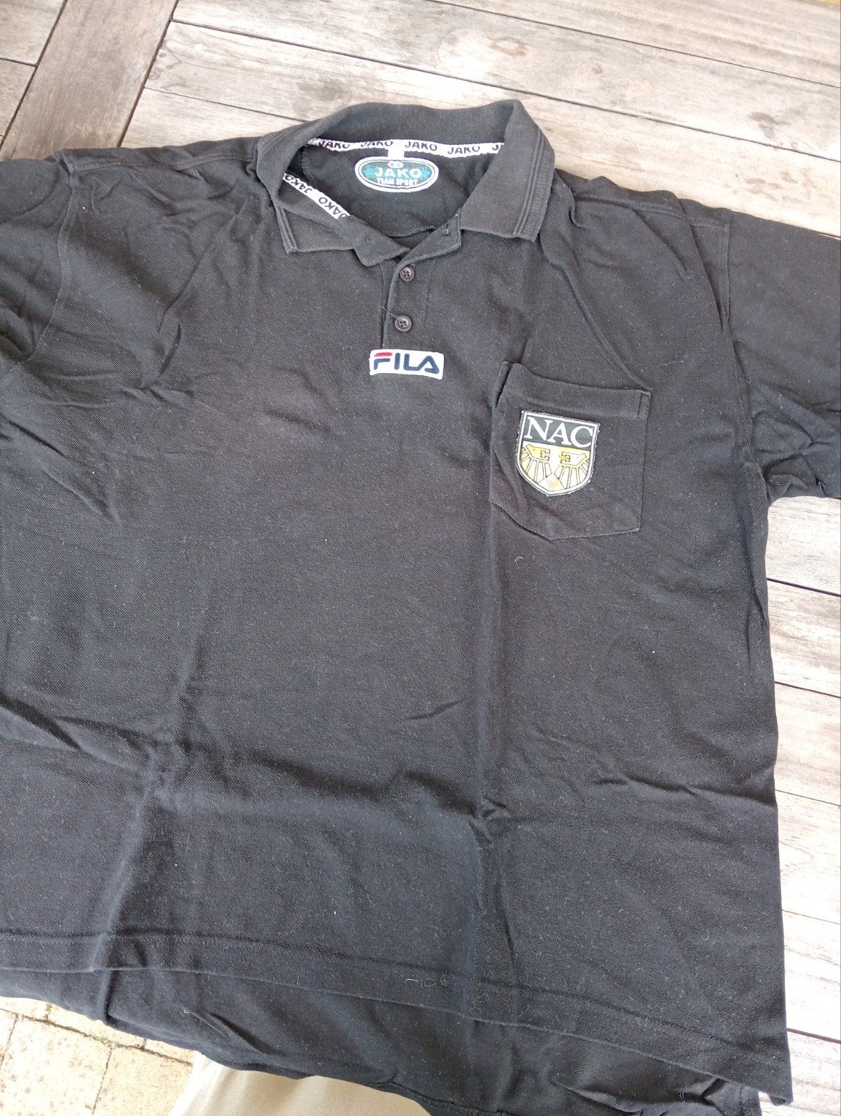 NAC Breda Polo Shirt, Zwart, Overige maten, Ophalen of Verzenden, Zo goed als nieuw