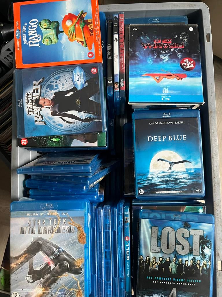 Blu-ray collectie: Rango, Tomb Raider, Star Trek, Piranha 3D, Cd's en Dvd's, Blu-ray, Ophalen, Gebruikt, Overige genres