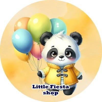 L1974 ouwel panda 20x4,7cm eetbare cupcake rondjes vers, Ophalen of Verzenden, Nieuw, Cupcakes, Versiering